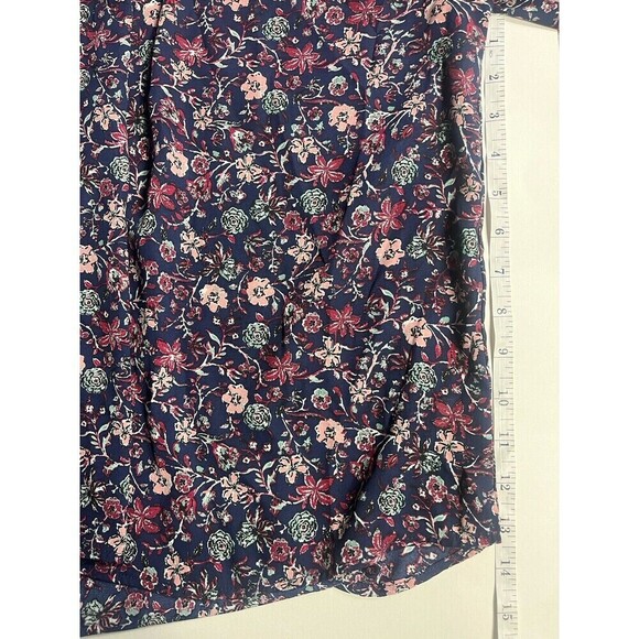 Charming Charlie Women’s Floral Blouse V Neck Size Small Top A9 - Picture 5 of 7
